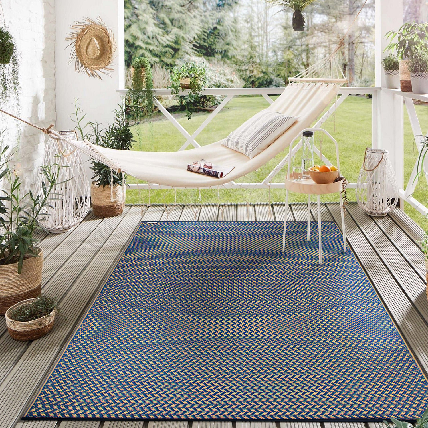 Rugshop Outdoor Carpet Modern Solid Reversible Plastic Indoor Outdoor Rugs 3x5 gallery