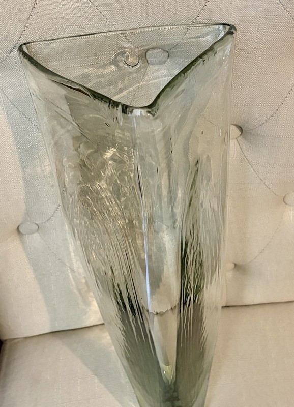 ARHAUS Clear Glass Triangular Hanging Wall Vase gallery