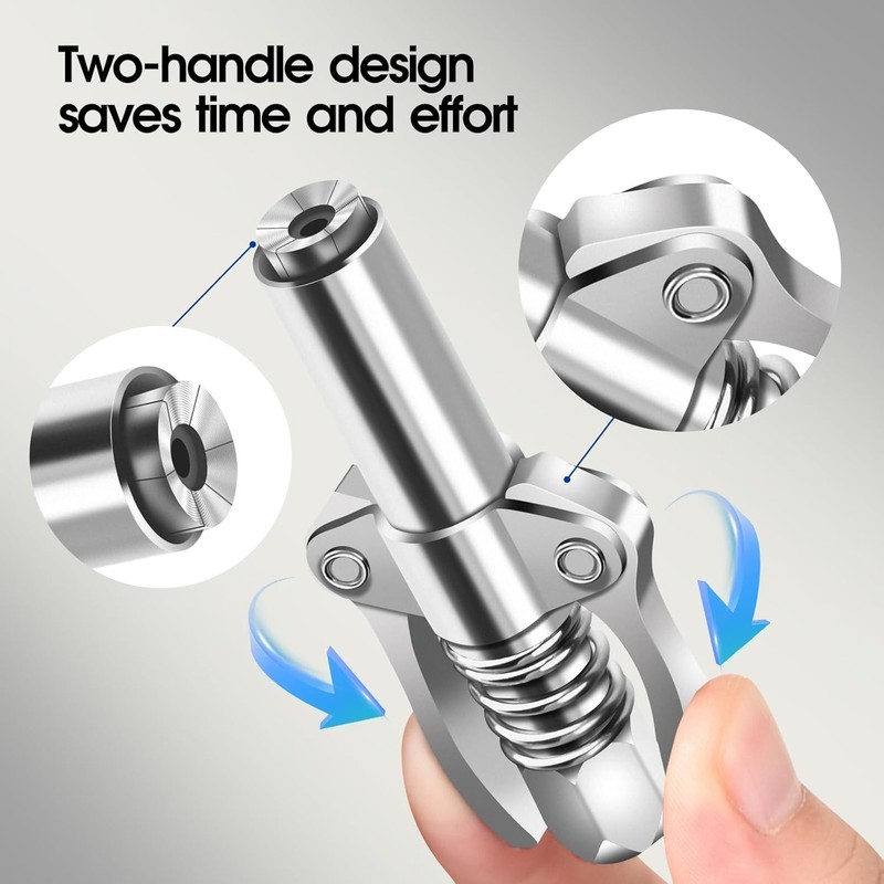 Grease Coupler Tips - Lock n Lube, Leak Proof 12000 PSI, Dual Handle, for 1/8" N gallery