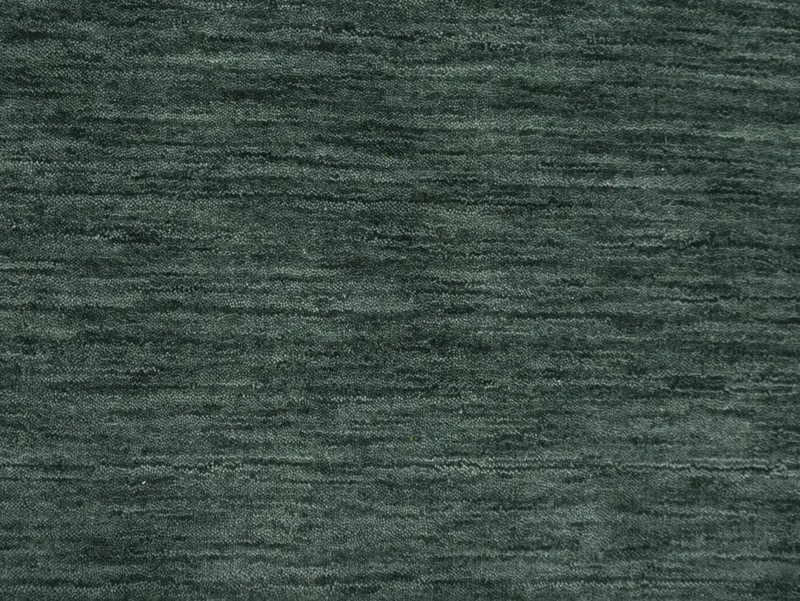 Dark Green Solid Design Hand-Loomed 3X8 Gabbeh Wool Runner Rug Oriental Carpet gallery