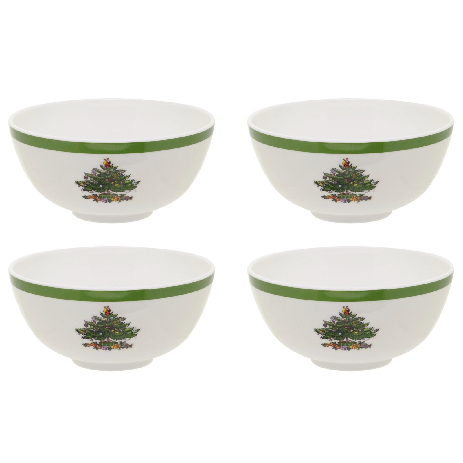 Spode christmas tree 6-inch melamine bowls - set of 4 festive for soup, dessert gallery