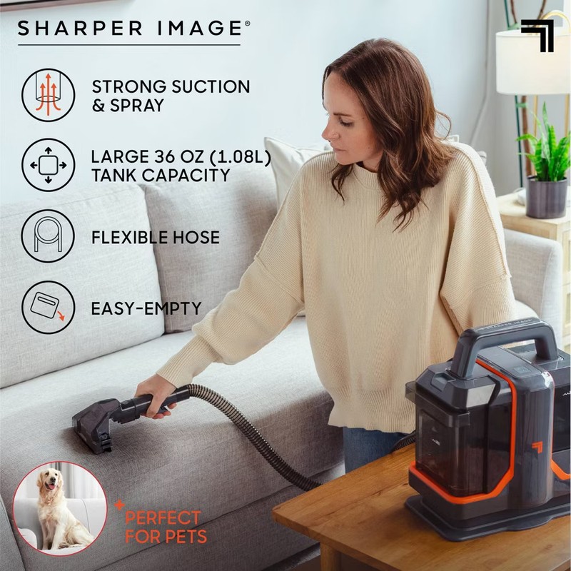 Sharper Image Stain Cleaner Portable Spot Vacuum 16 Ft Cord Black gallery