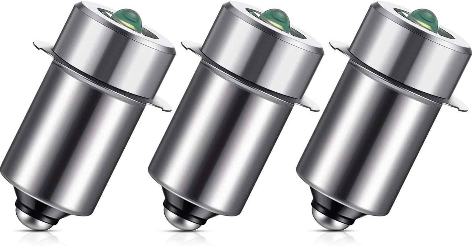 3 Pieces 3-6V LED Flashlight Bulb Replacement Bulb 3W DC3V P13.5S LED Flashlight gallery
