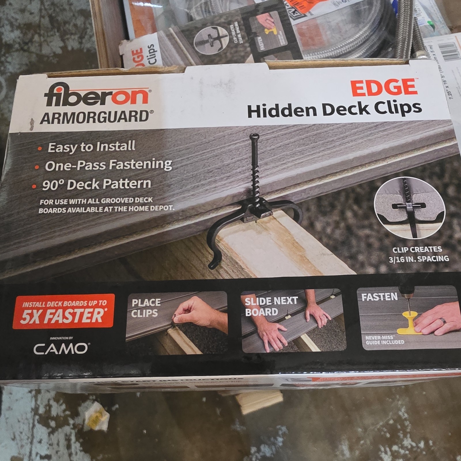 Fiberon ArmorGuard EDGE Hidden Deck Clip - 90-Count gallery