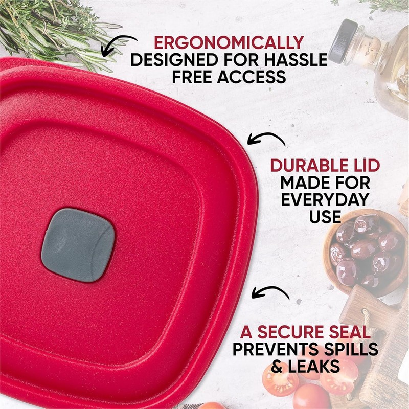Replacement Lids for Rubbermaid Vented Food Storage Containers 3/5/7 Cup (10 pc) gallery