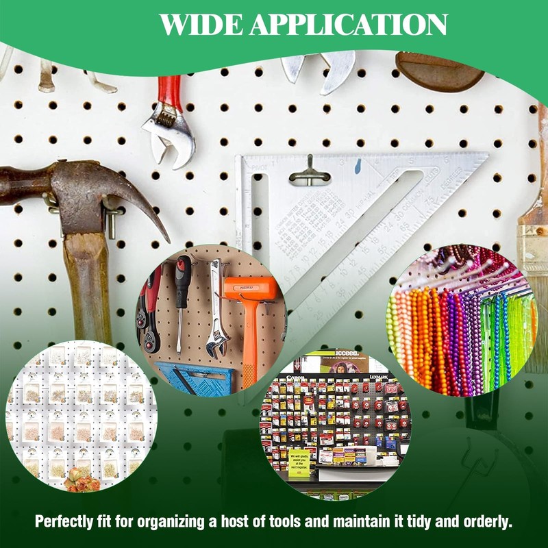 50Pcs 2"/5CM Pegboard Hooks Assortment Set, Metal Peg Board Hooks with 2.5mm ... gallery