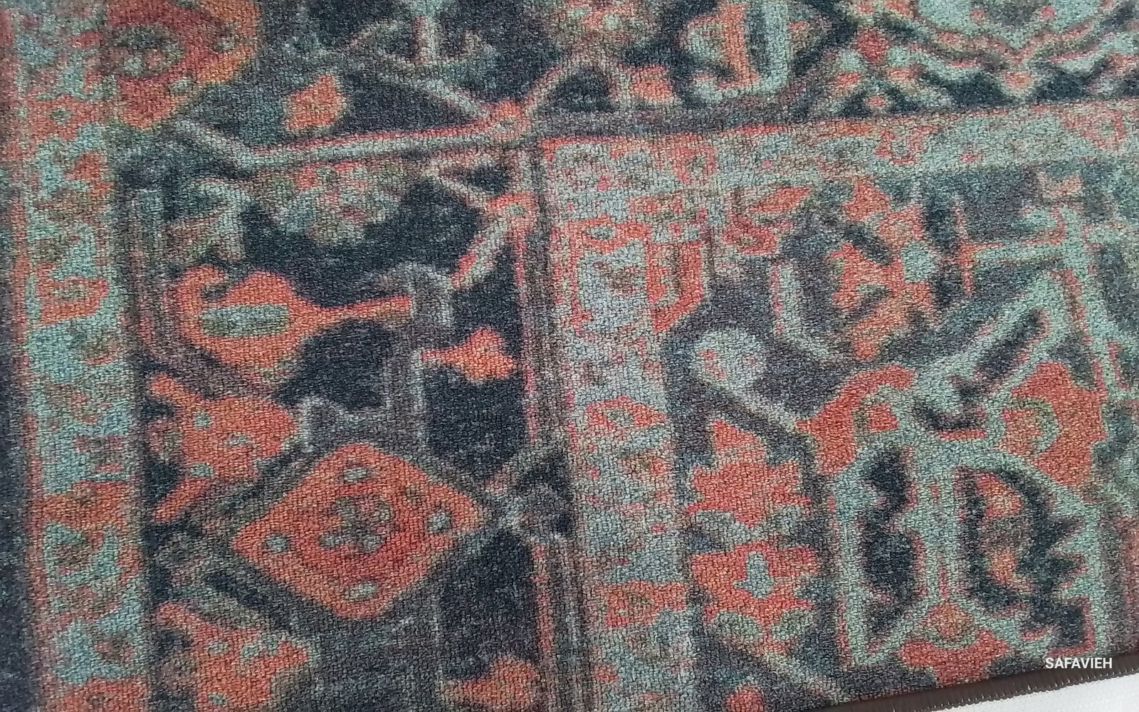 NAVY / RED 7'-9" x 10'-0" Back Stain Rug, Reduced Price 1172798768 JNY153M-8 gallery