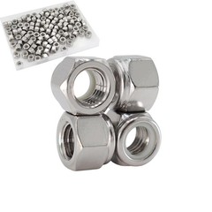 1/4″-20 Nylon Insert Hex Lock Nuts 110 Pack 304 Stainless 1/4″-20（110 pcs）