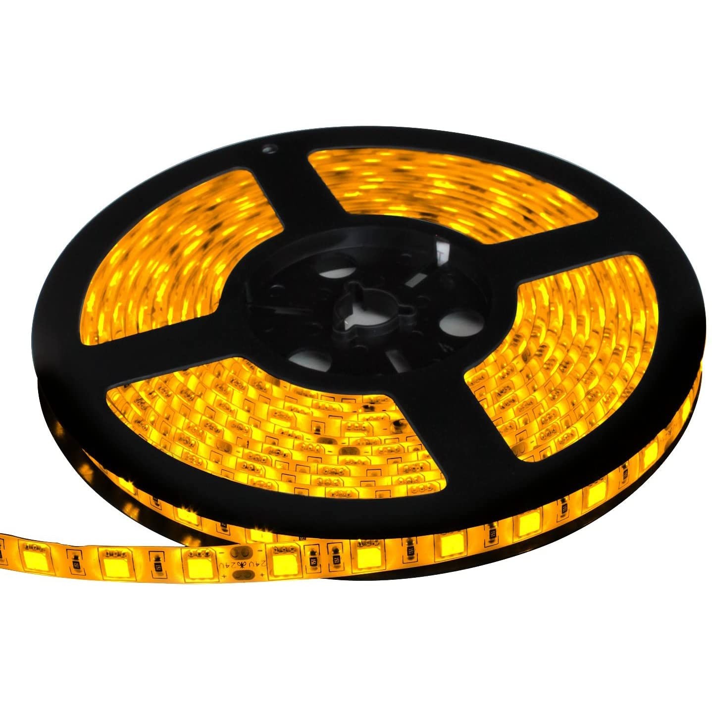 Waterproof Yellow LED Strip Light, 16ft/5m SMD5050 300 LEDs DC12V Flexible Cu... gallery