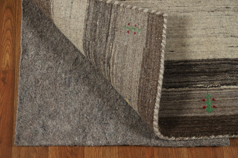Bordered Beige Stylish and Versatile Gabbeh Accent Rug Handmade Wool 3x4 ft. gallery