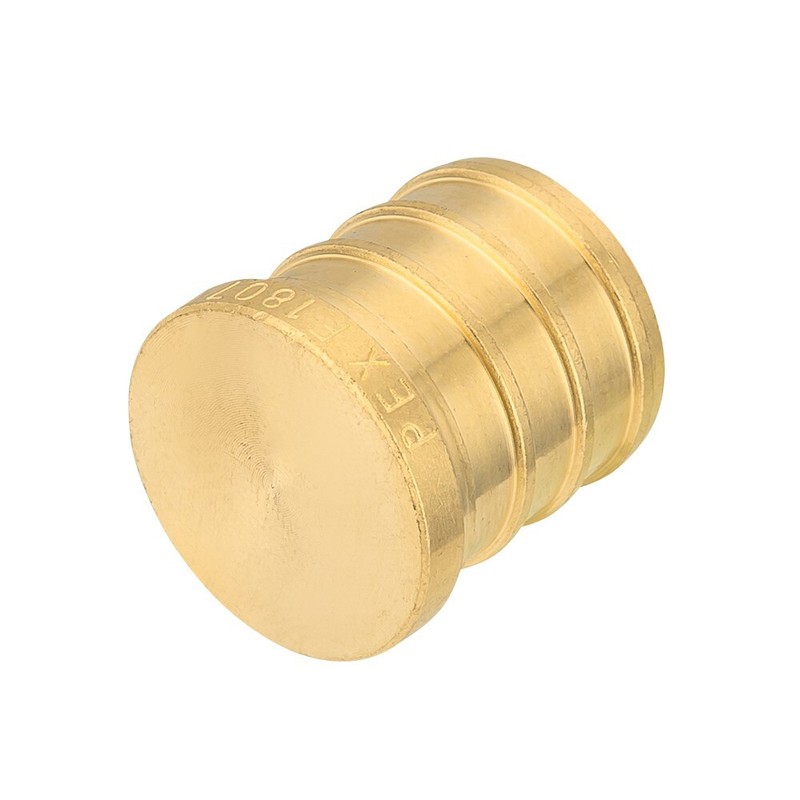 5 PCS EFIELD 1-inch PEX Plug (End Cap) Brass Crimp Fittings, Lead Free gallery