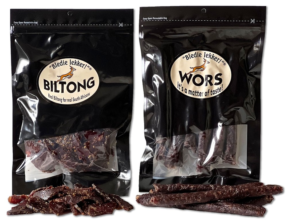 Bledie Lekker Biltong & Droewors Bundle 8oz+8oz South African Style