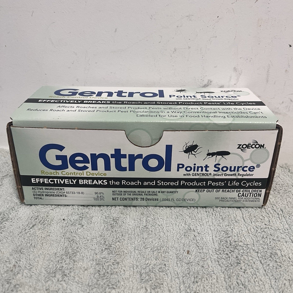 Zoëcon Gentrol Point Source Cockroach IGR Discs, 20 Pack, Up to 3 Months, NEW