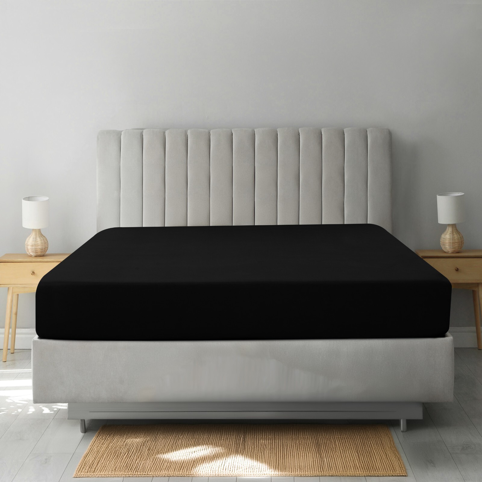 Hotel Quality Fitted Sheet Deep Pocket Breathable Soft Elastic Mattress Sheets gallery