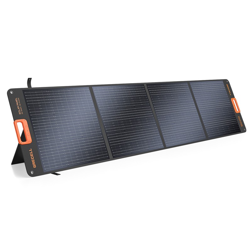 200W Portable Solar Panel for Power Station Foldable Solar Charger w/4 Kickstand gallery