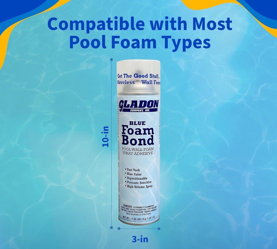 Gladon Foam- Above & In Ground Pool Foam Spray Adhesive 17oz gallery