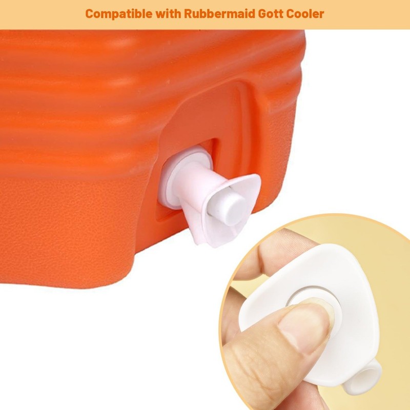 3 Pcs Push-Button Cooler Spigot Replacement,for Rubbermaid Gott Cooler Valve gallery