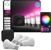 Philips Hue Starter Kit: Bridge Pro + 4 A19 E26 Smart Bulbs, White & Color Ambia gallery