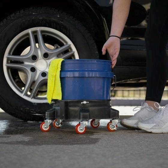 5 Wheel with Lockable Casters, Auto Drive 12-inch Heavy Duty Plastic Garage gallery