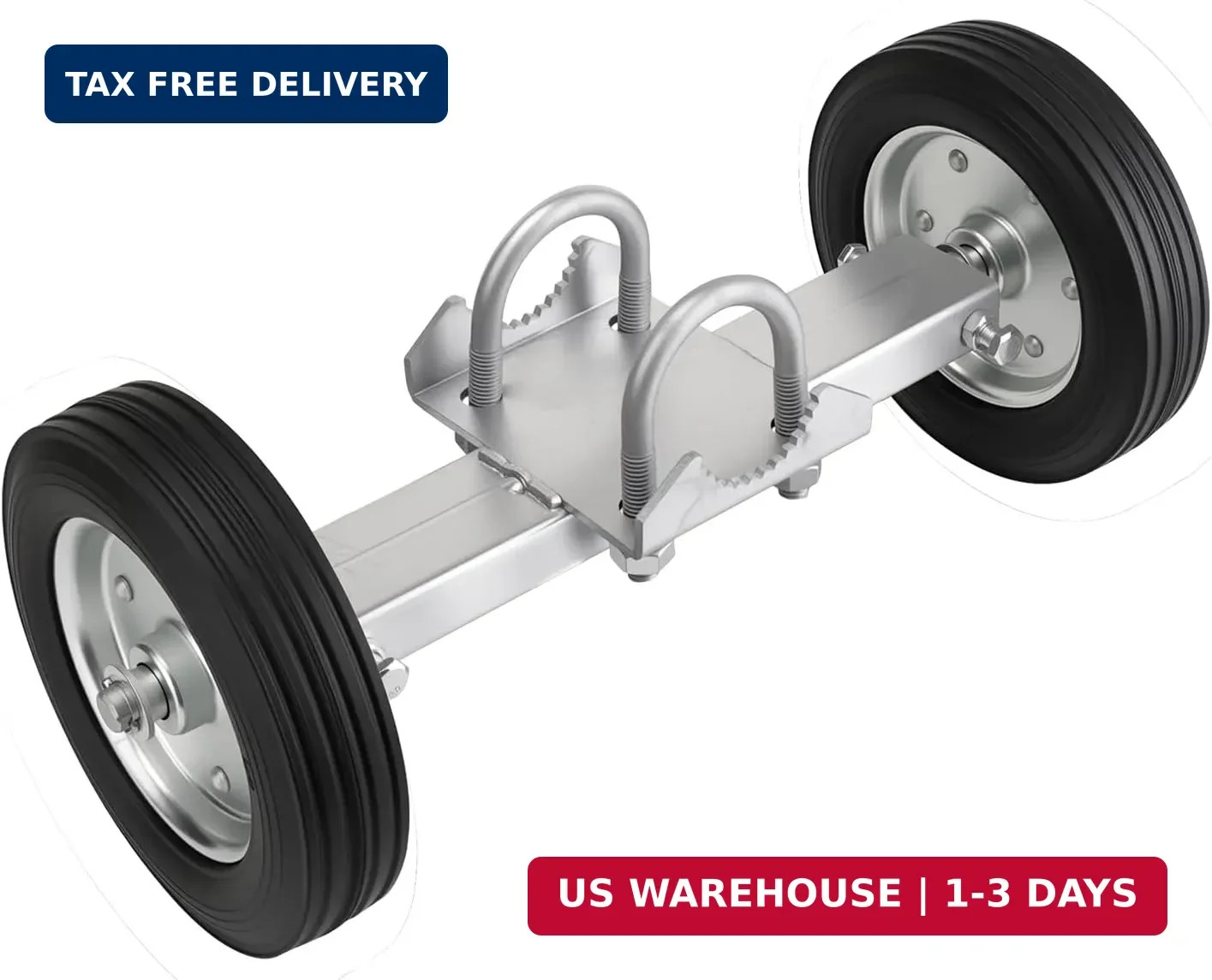 Adjustable Sliding Gate Wheel, 6" Tensioner Set with Mounting Bracket and U-Bolt gallery