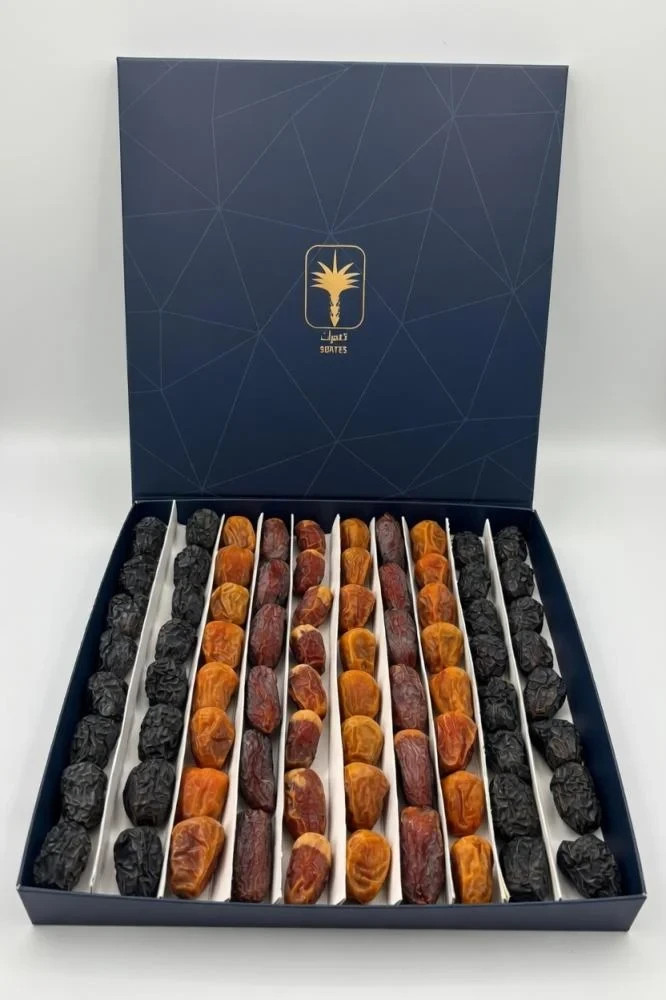 Premium Saudi Dates 1200G – Assorted Luxury Dates (Ajwa, Medjool, Sukkari) تمور gallery