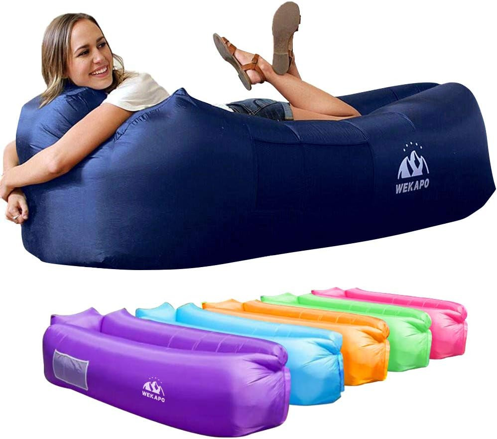 Inflatable Couch Air Lounge Blow Up Sofa Bed Indoor Outdoor Choose Your Color gallery