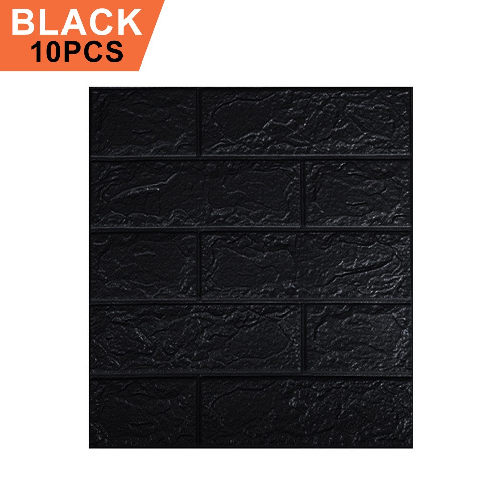 10/20pc 3D Tile Brick Wall Sticker Self-adhesive Waterproof Foam Panel Wallpaper gallery