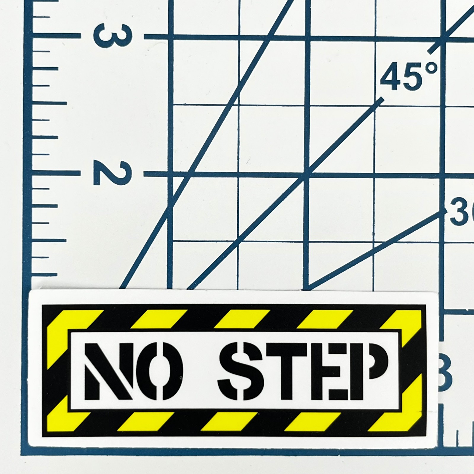 Industrial Yellow Hazard NO STEP Vinyl Sticker Aviation Safety Tool Box Hard Hat gallery