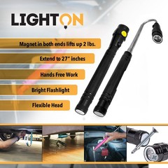 Magnetic Flexible Telescopic Flashlight 3 in 1 Magnet on Both Ends & 3 LED Light