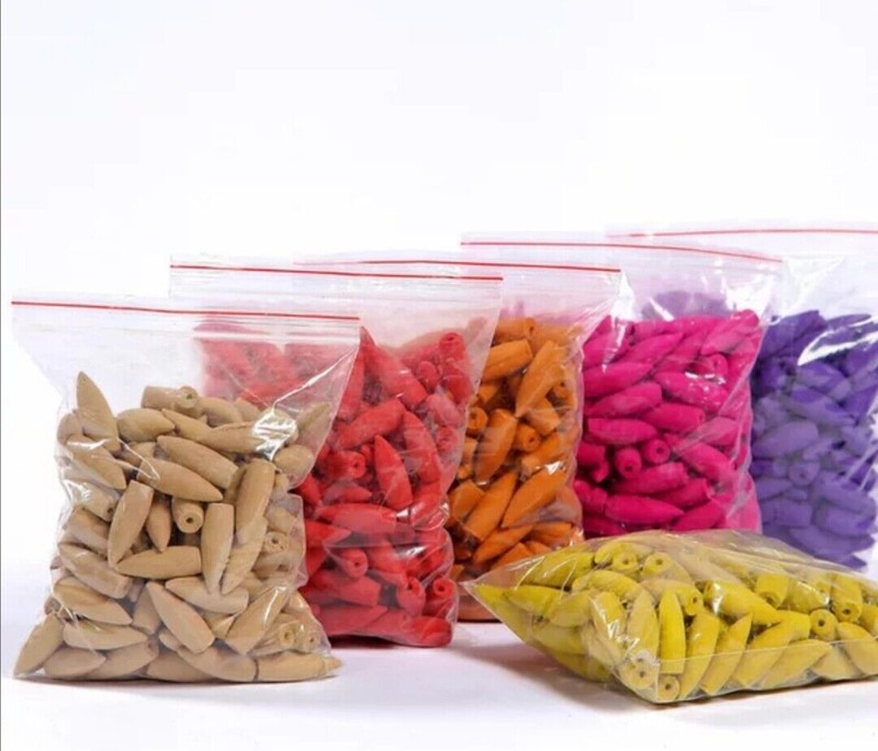 NEW VERSION Big Backflow Incense Burner Cones Flower Flavor Smoke Bullet Cone gallery