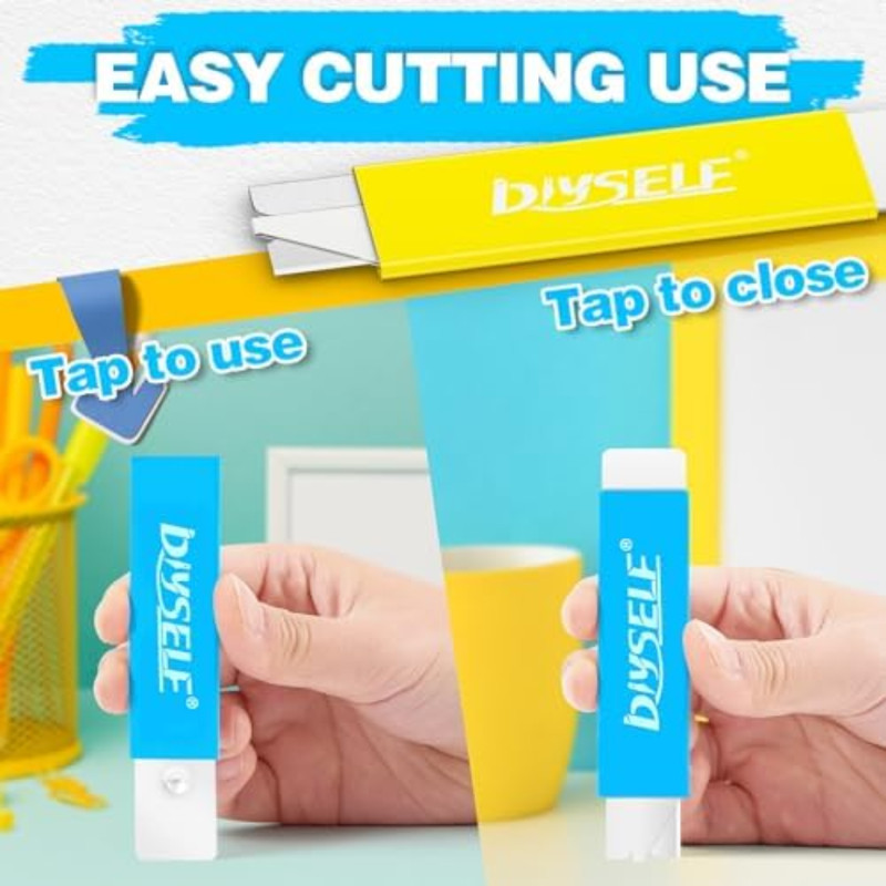 Box Cutters 12 Pack, Utility Knife, Box Cutter Retractable with Razor Blade, Box gallery