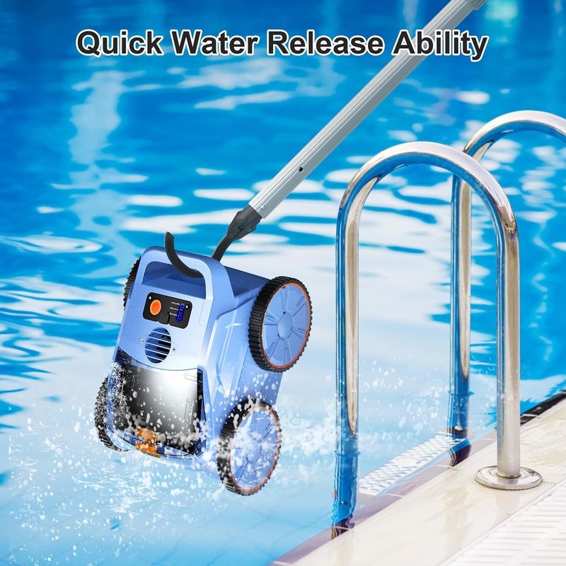 *NEW* Robotic Pool Vacuum, Robotic Pool Cleaner for Inground Pools 180 Mins gallery