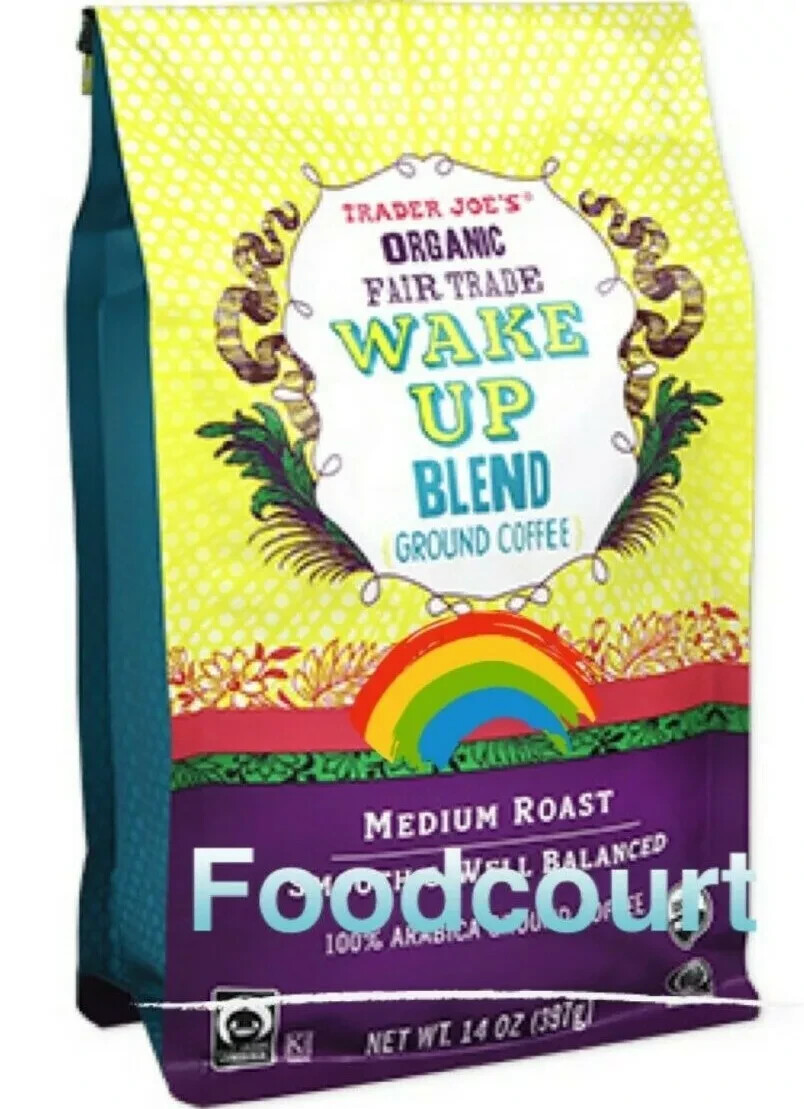 Trader Joe's Organic Fair Trade Wake Up Blend Ground Coffee Medium Roast 14 oz gallery
