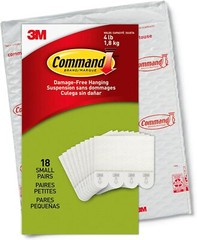 Command 5 lb Small Picture Hanging Strips 18 Pairs (36 18 Pairs, White