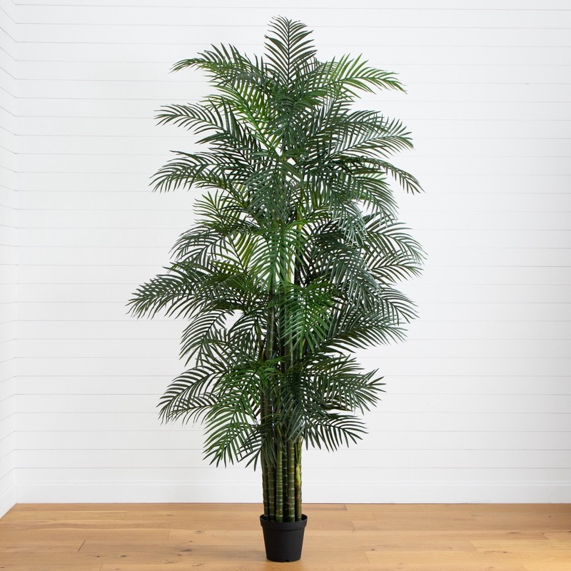 10’ UV Resistant Artificial Areca Palm Tree (Indoor/Outdoor). Retail $419 gallery