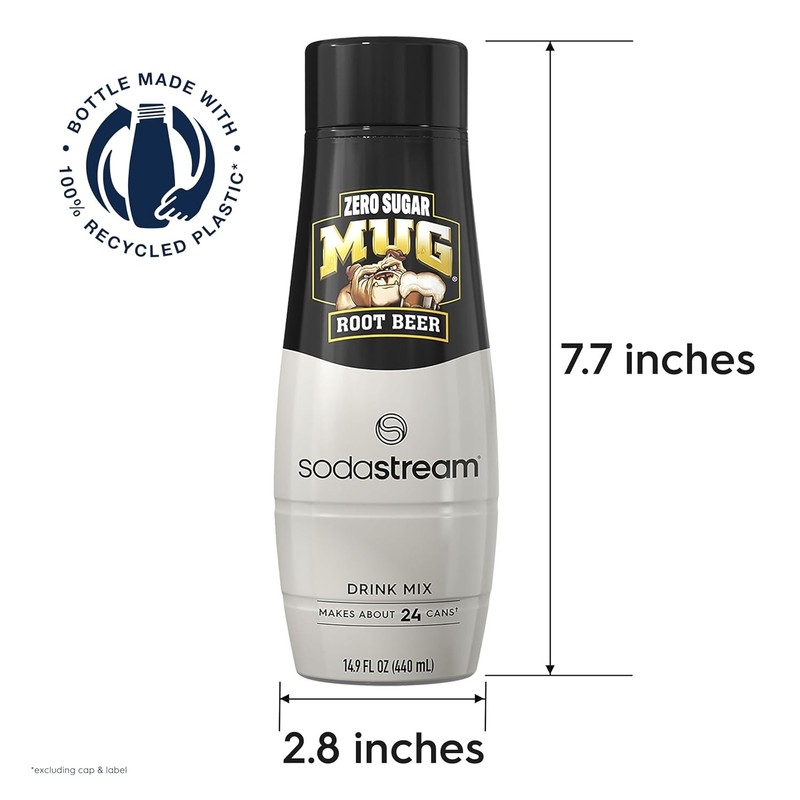 SodaStream Mug Root Beer Zero Sugar Drink Mix (440ml, 288 Fl Oz (Pack of 4) gallery