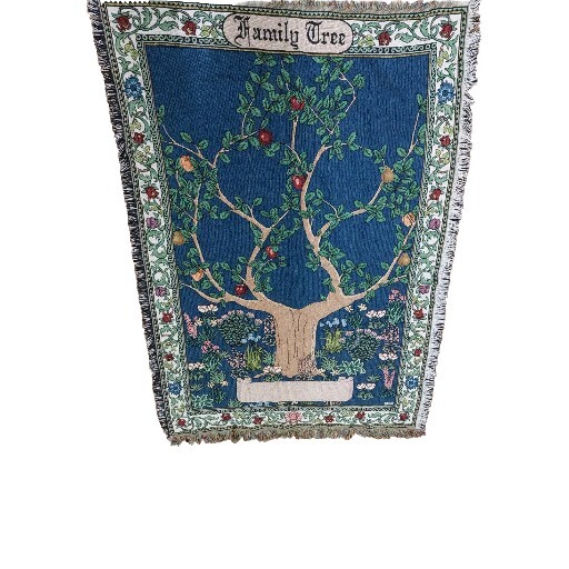 Mohawk Home Family Tree Throw Blanket Tapestry Made in USA 45"x65” gallery