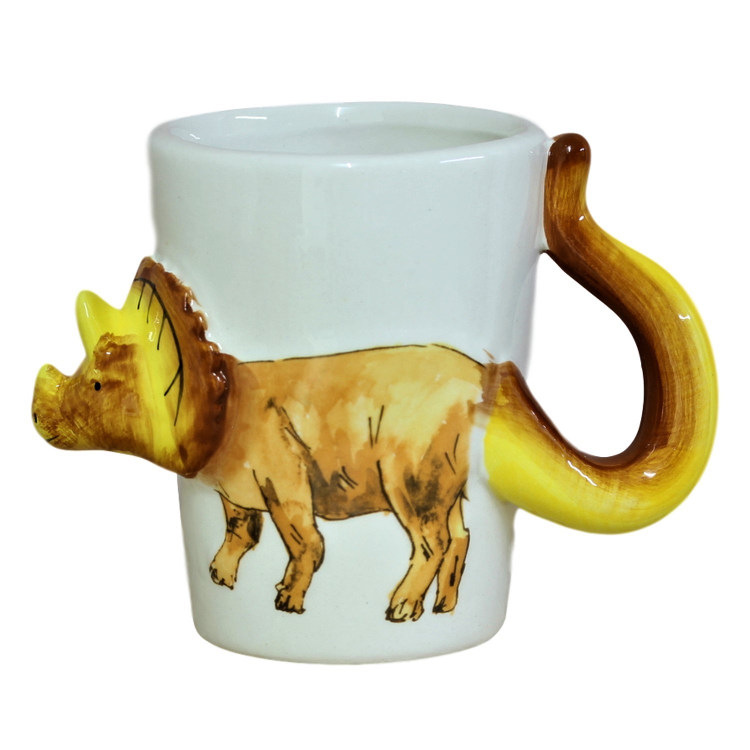 280ml 3D Triceratops Dinosaur White Ceramic Mug Tea Coffee Novelty Gift Idea New gallery