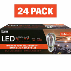 Feit Electric LED Replacement String Light Bulbs, 24 PACK NEW