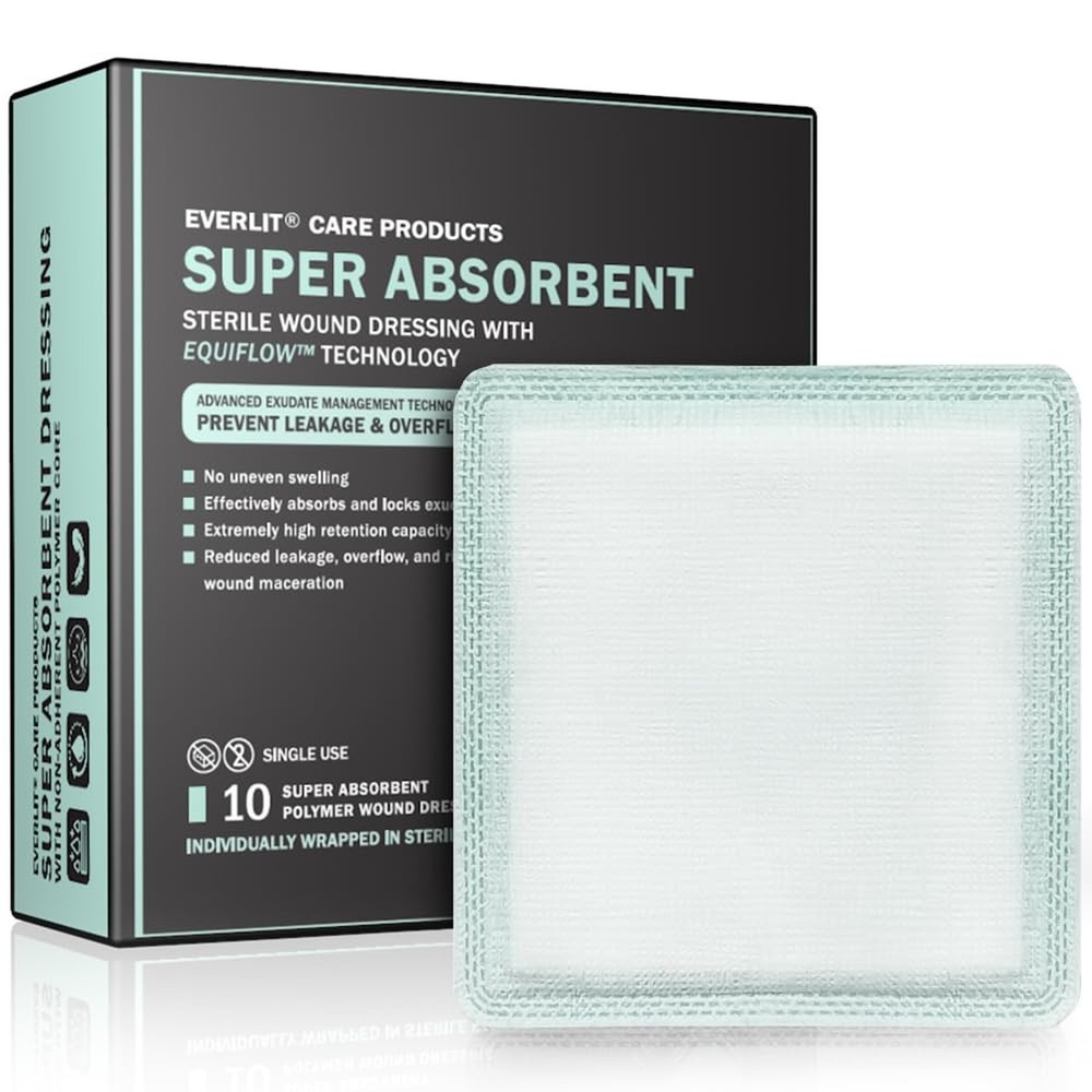 EquiFlow Super Absorbent Dressing for Heavily Exuding Wound | Fast-... Fast Ship