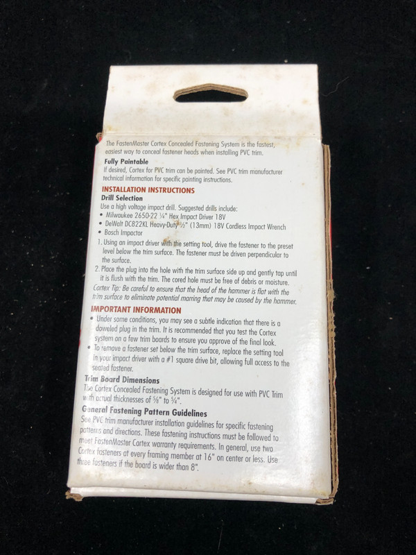 Cortex Deck Screws and Plugs w/ setting tool Hidden Fastening System gallery