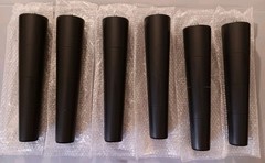 6 Plastic Adjustable Bed Legs~ 12″ Long with 3″ Sections