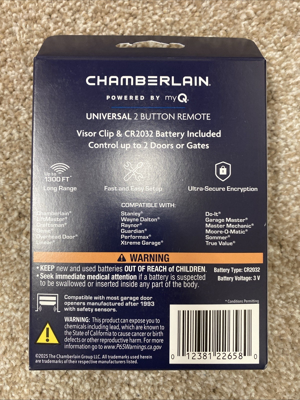 Chamberlain Universal 2-Button Garage Door Remote Control my Q gallery