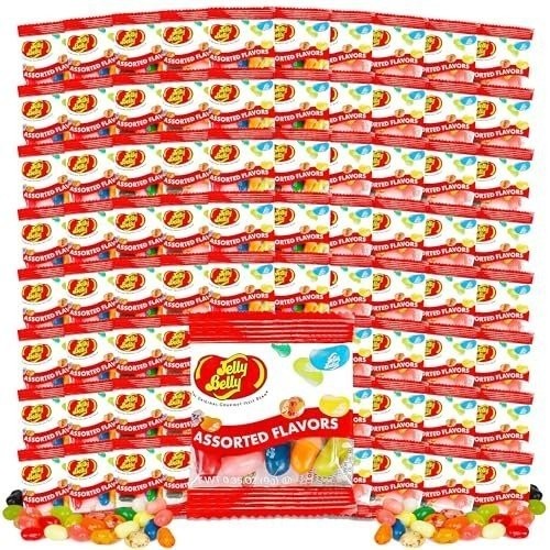 Jelly Belly Individual Packs | 75 PACK | Mini Bags of assorted Jelly Beans |... gallery