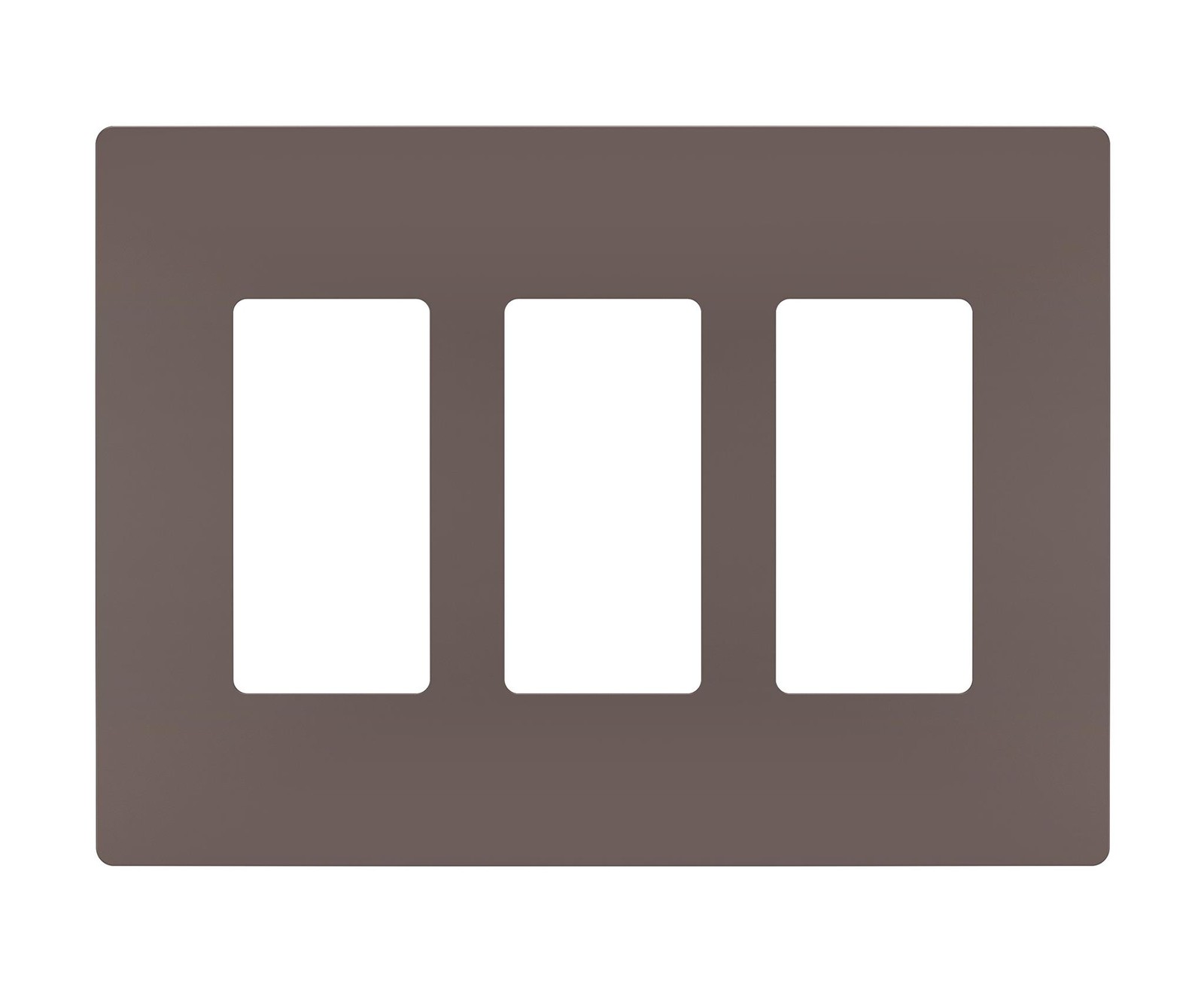 Legrand radiant Screwless Wall Plate Decorator Rocker Outlets 3Gang Dark Bronze gallery