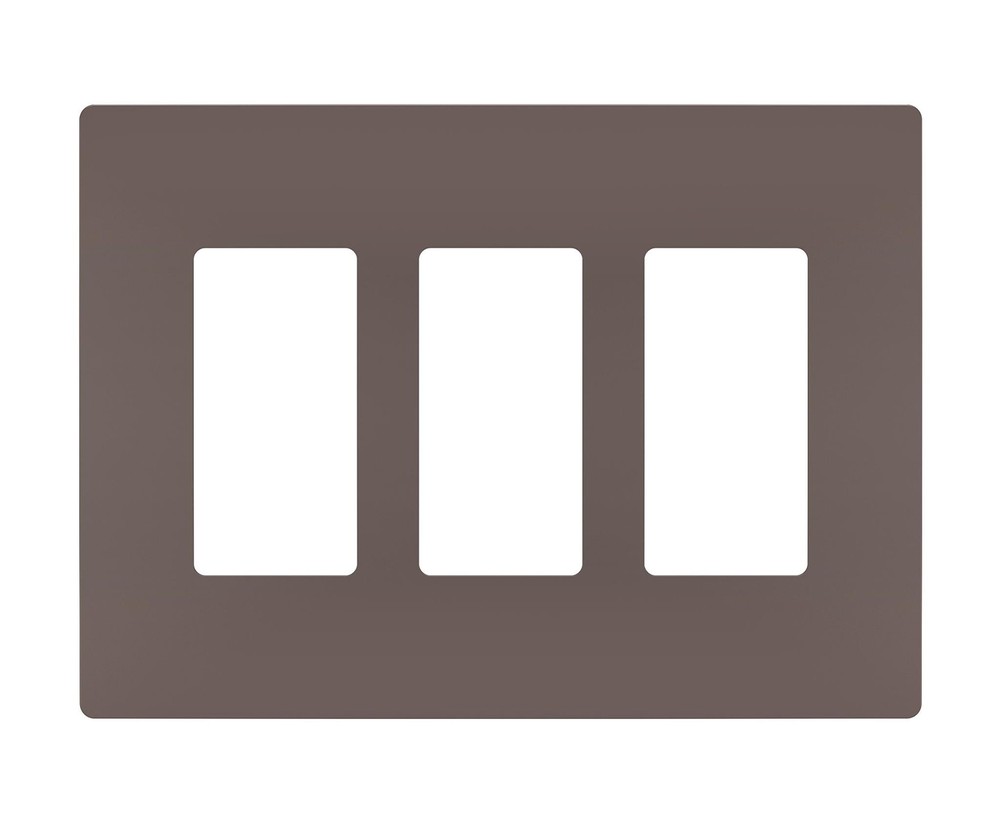 Legrand radiant Screwless Wall Plate Decorator Rocker Outlets 3Gang Dark Bronze