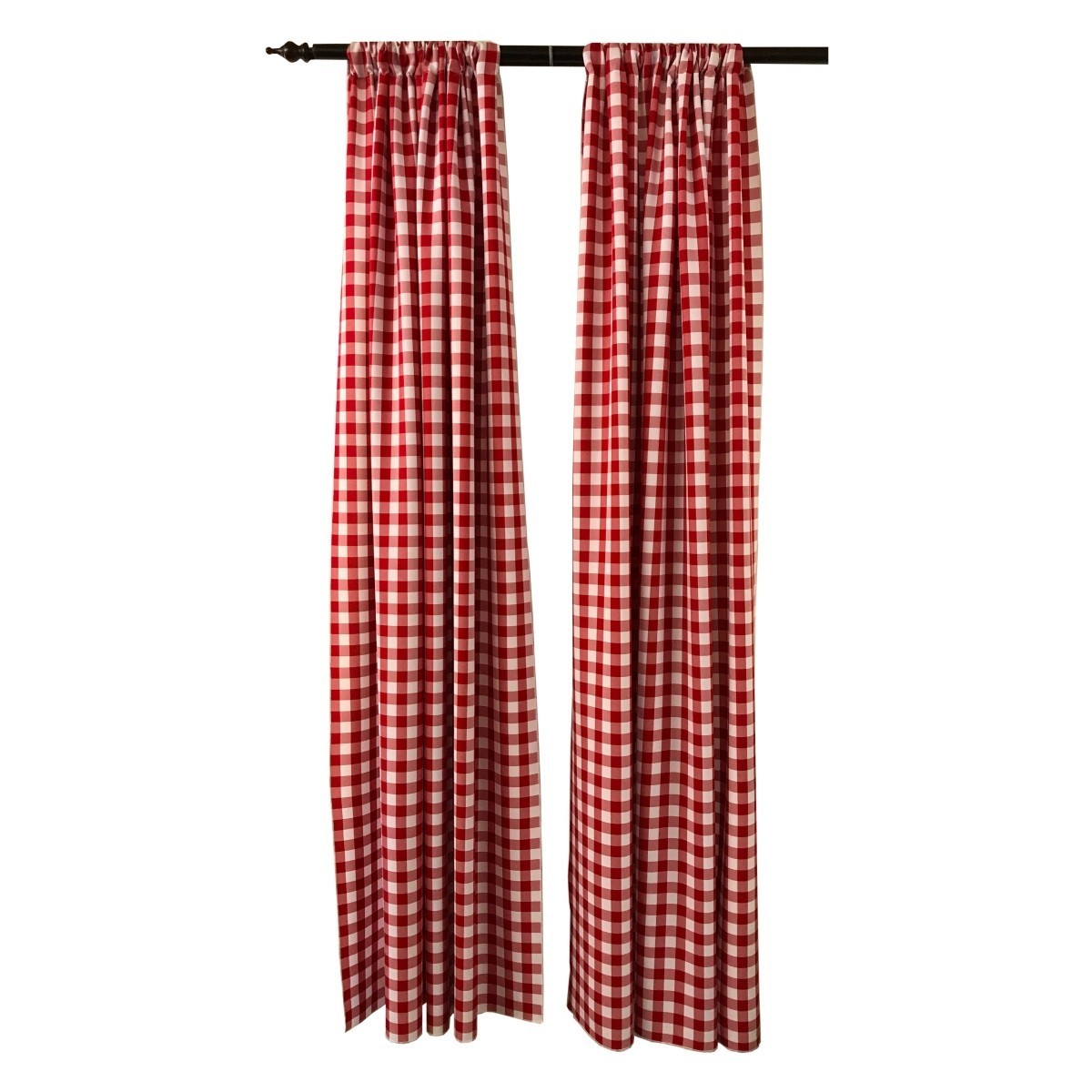 LA Linen Polyester Gingham Checkered Backdrop Panel 58 x 96 in. Pack of 2 gallery