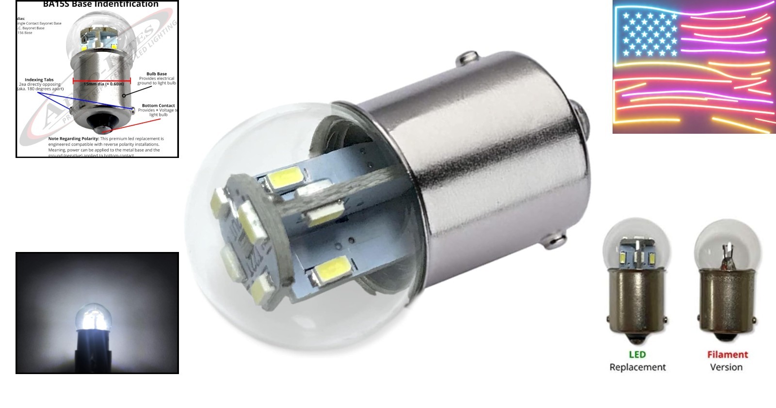 Miniature Bulb LED Replacement | 12/14vdc | Dimmable | Replaces 69, 89, 94217... gallery