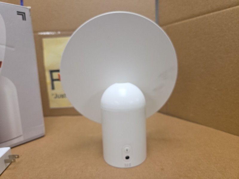 White Sharper Image LED Vanity Mirror And Bluetooth Speaker * USED w/ Box * PICS gallery