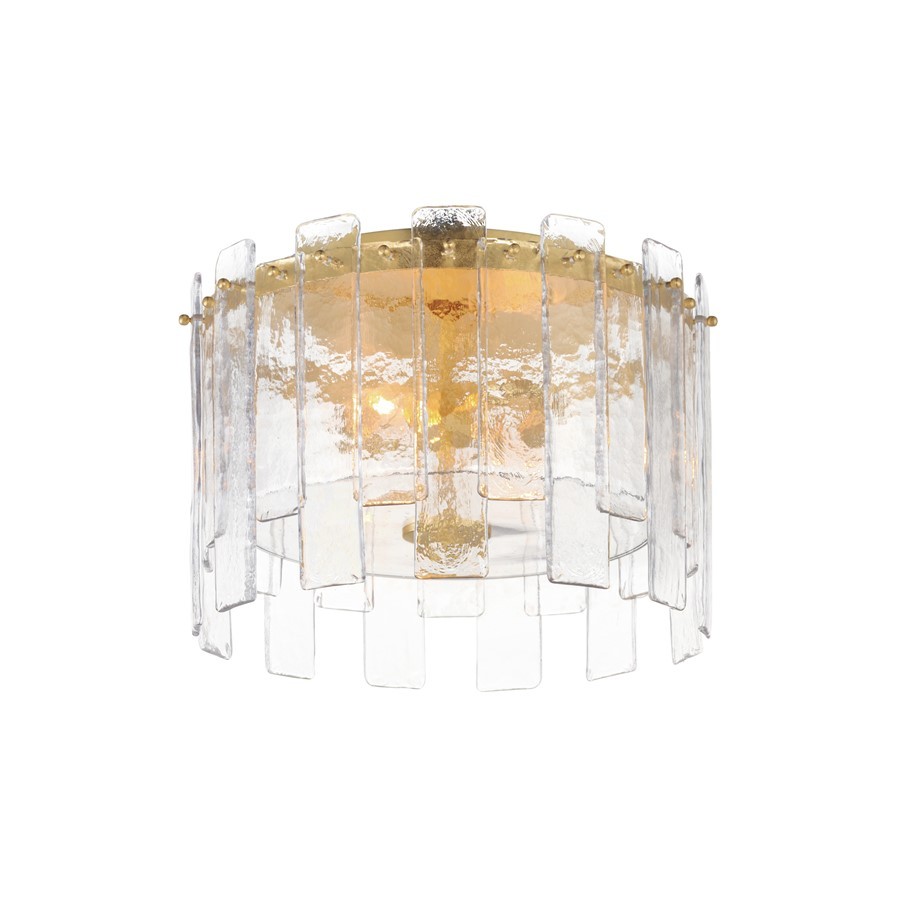 Maxim Lighting Warren 2 Light Flush Mount, Gold Leaf/Artisan - 21832AGGL gallery
